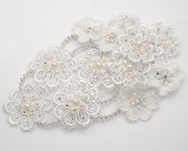 ivory knot-bridal accessories-wedding hair clip-estelle