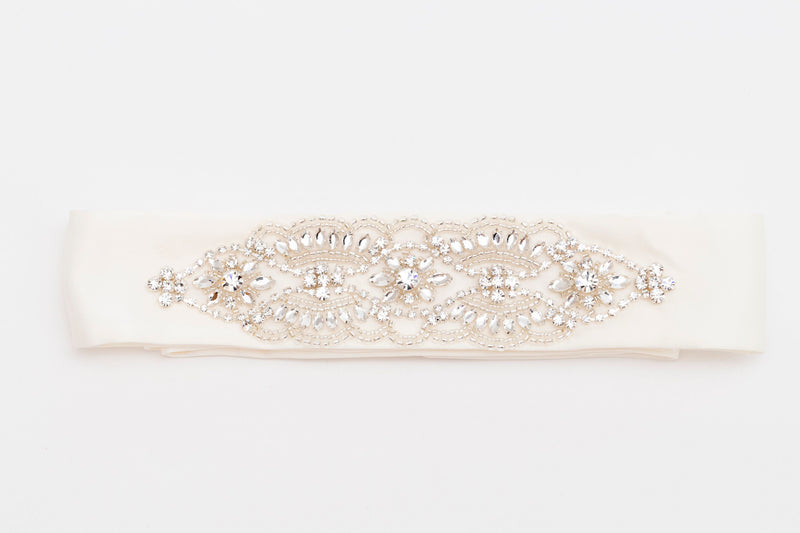 ivory knot-wedding accessories-bridal belt-grace