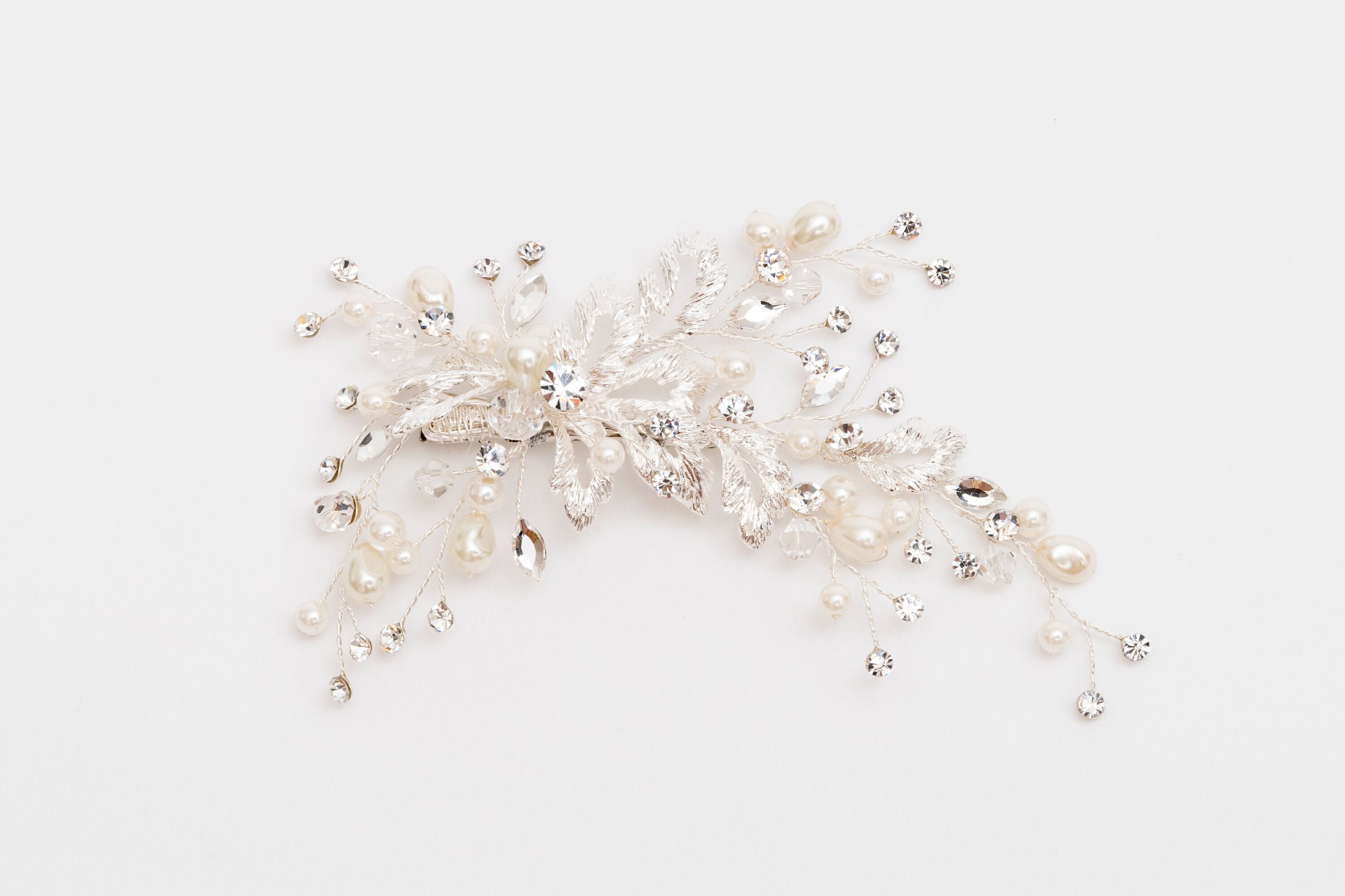 ivory knot-wedding hair accessories-bridal hair clips-lolita