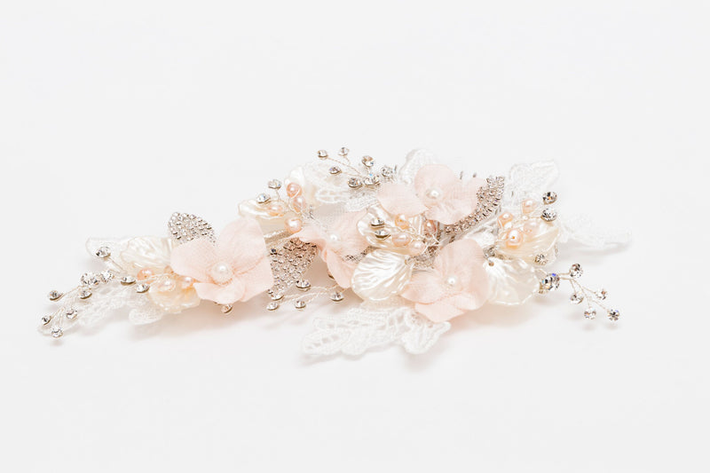 ivory knot-bridal accessories-wedding hair comb-nina