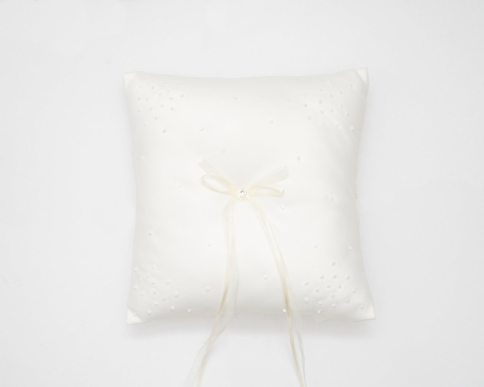 Dina Ring Cushion Ivory Knot Bridal Accessories
