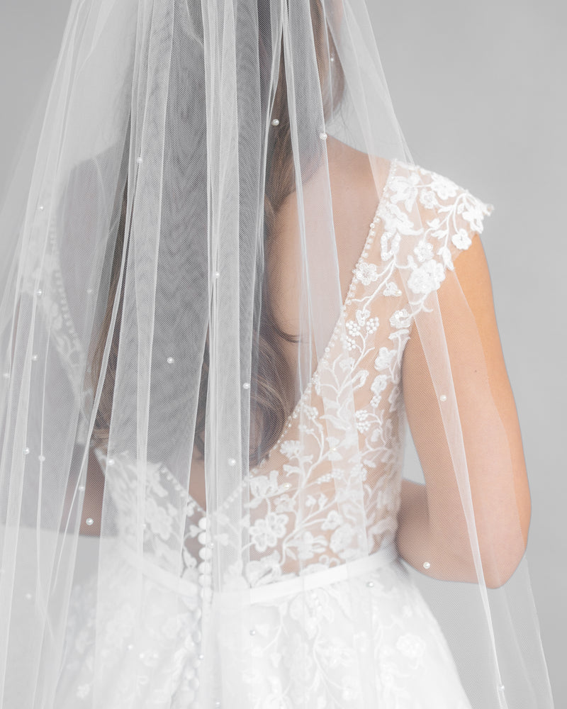 Giselle One Tier Veil - 90"