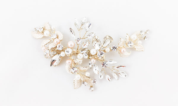 ivory knot-bridal accessories-wedding hair clips-kora