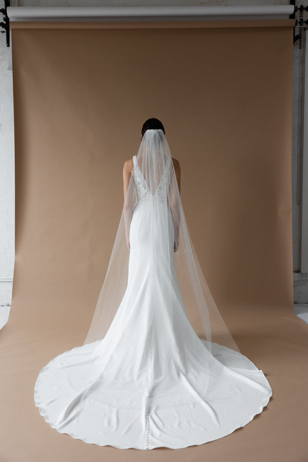 Giselle One Tier Veil - 90"