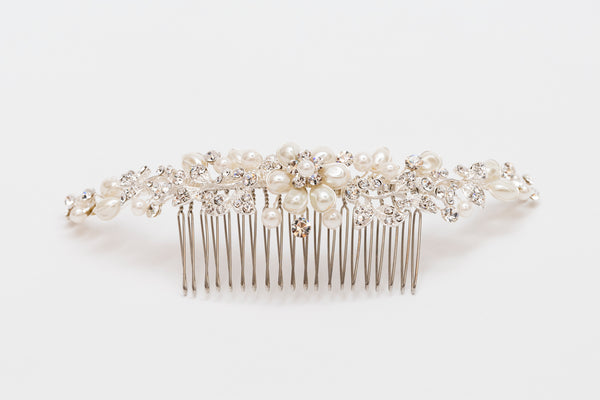 ivory knot-wedding accessories-bridal hair comb-may