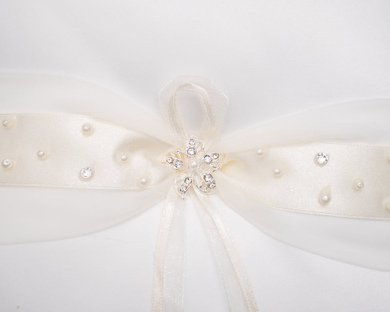ivory knot-wedding accessories-bridal ring cushion-tara