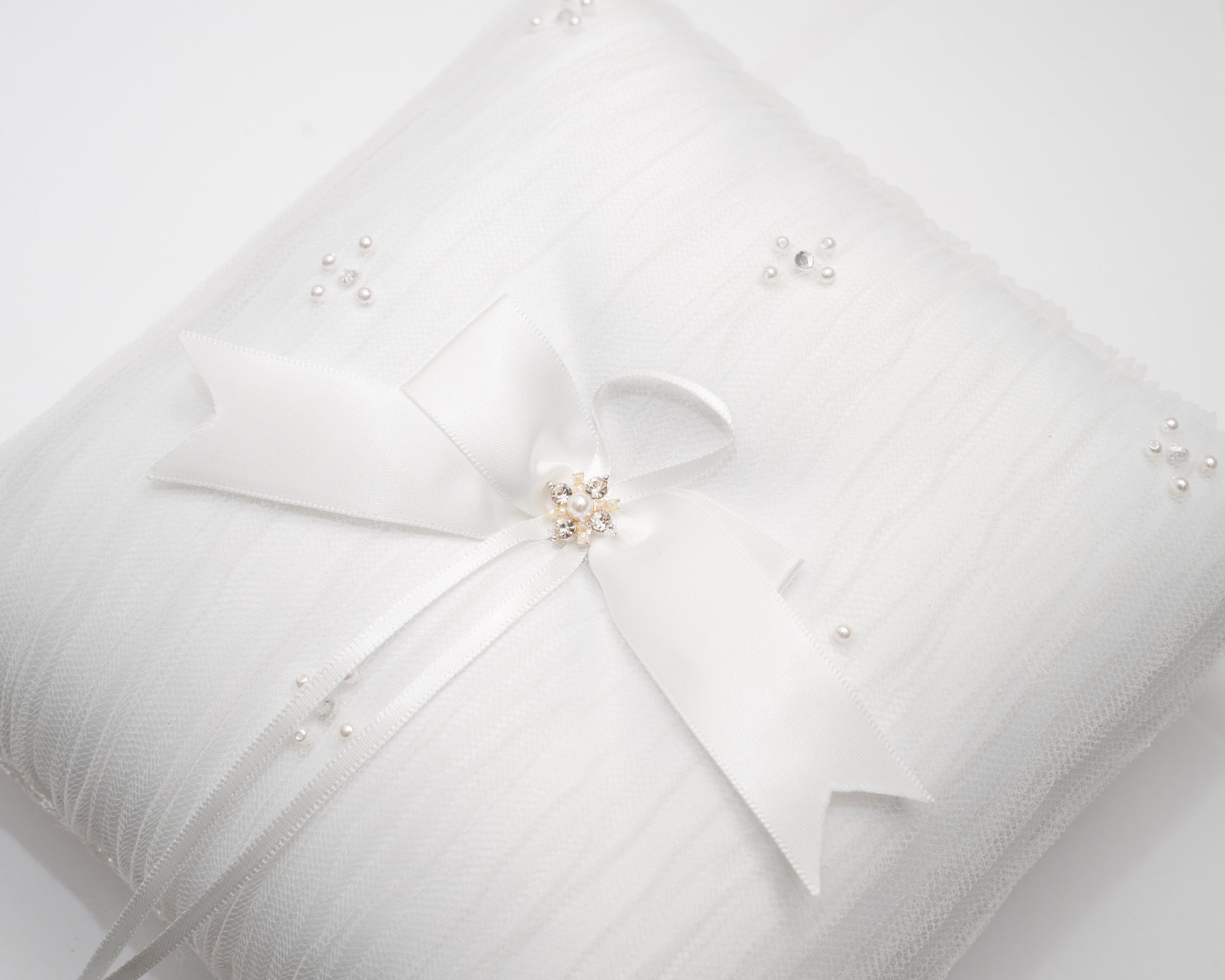 ivory knot-bridal accessories-wedding ring cushion-bella