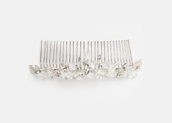 ivory knot-wedding accessories-bridal hair comb-nelly