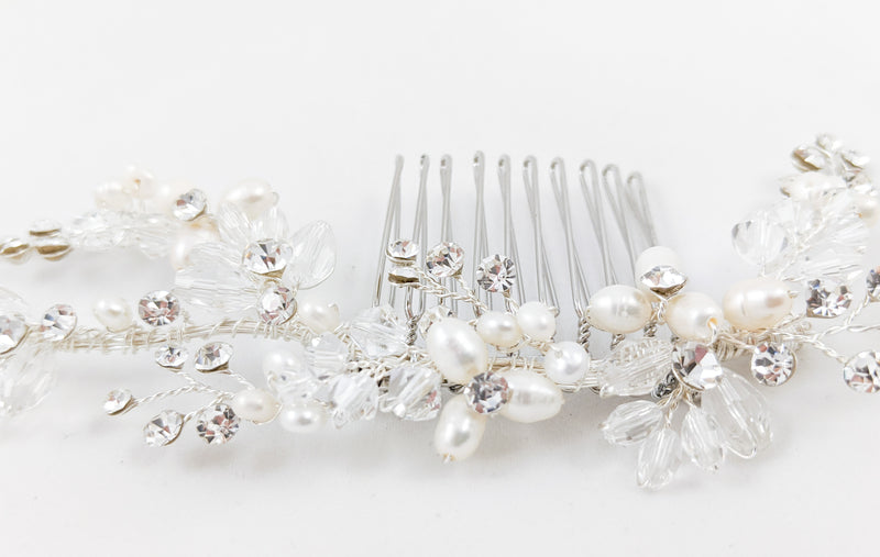ivory knot-wedding accessories-bridal hair comb-nicole