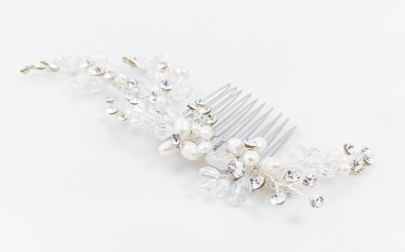 ivory knot-wedding accessories-bridal hair comb-nicole