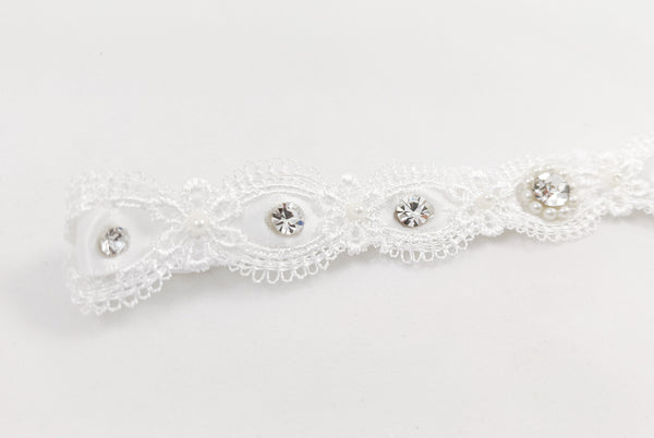 ivory knot-wedding accessories-bridal garter-raina