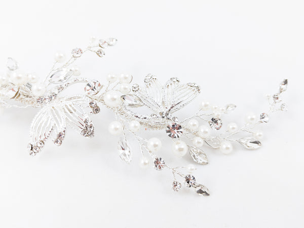 ivory knot-wedding accessories-bridal hair clip-sienna