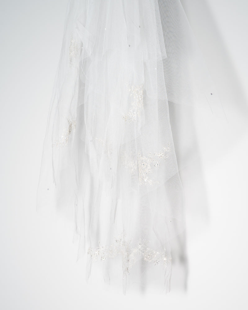 ivory knot-wedding accessories-bridal hair veil-orla
