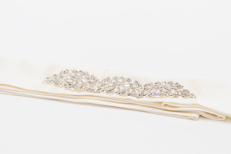 ivory knot-bridal accessories-wedding belt-wendy