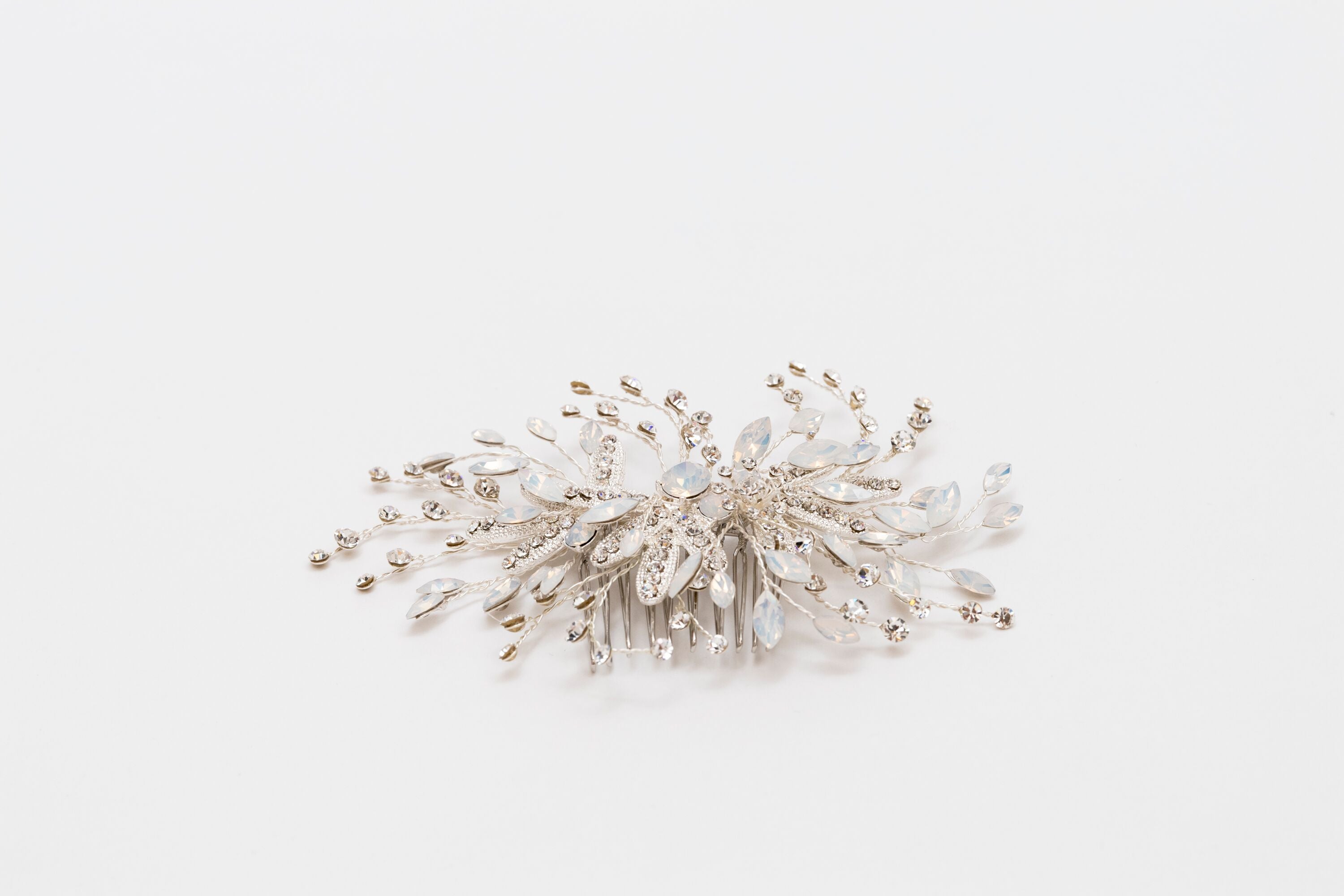 ivory knot-wedding accessories-bridal hair combs-karina