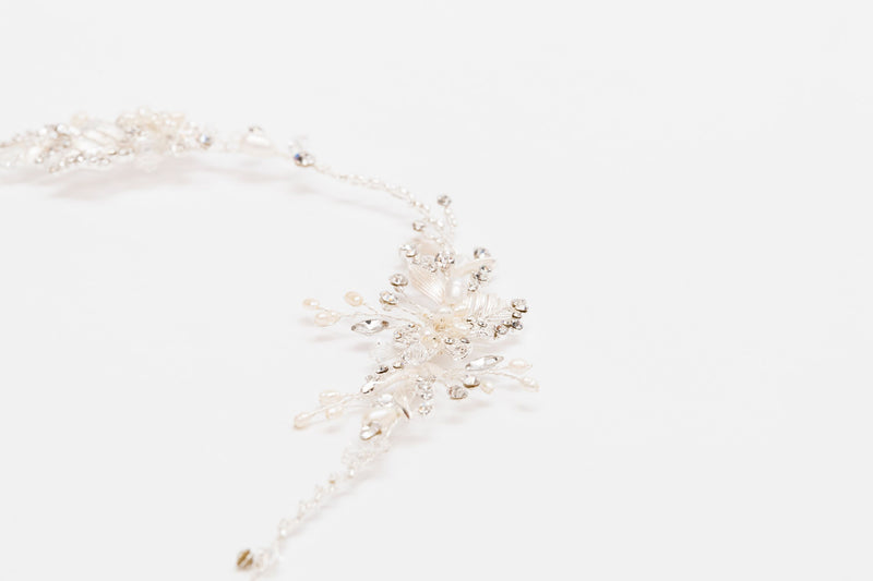 ivory knot-wedding accessories-bridal hair vine-esmerelda