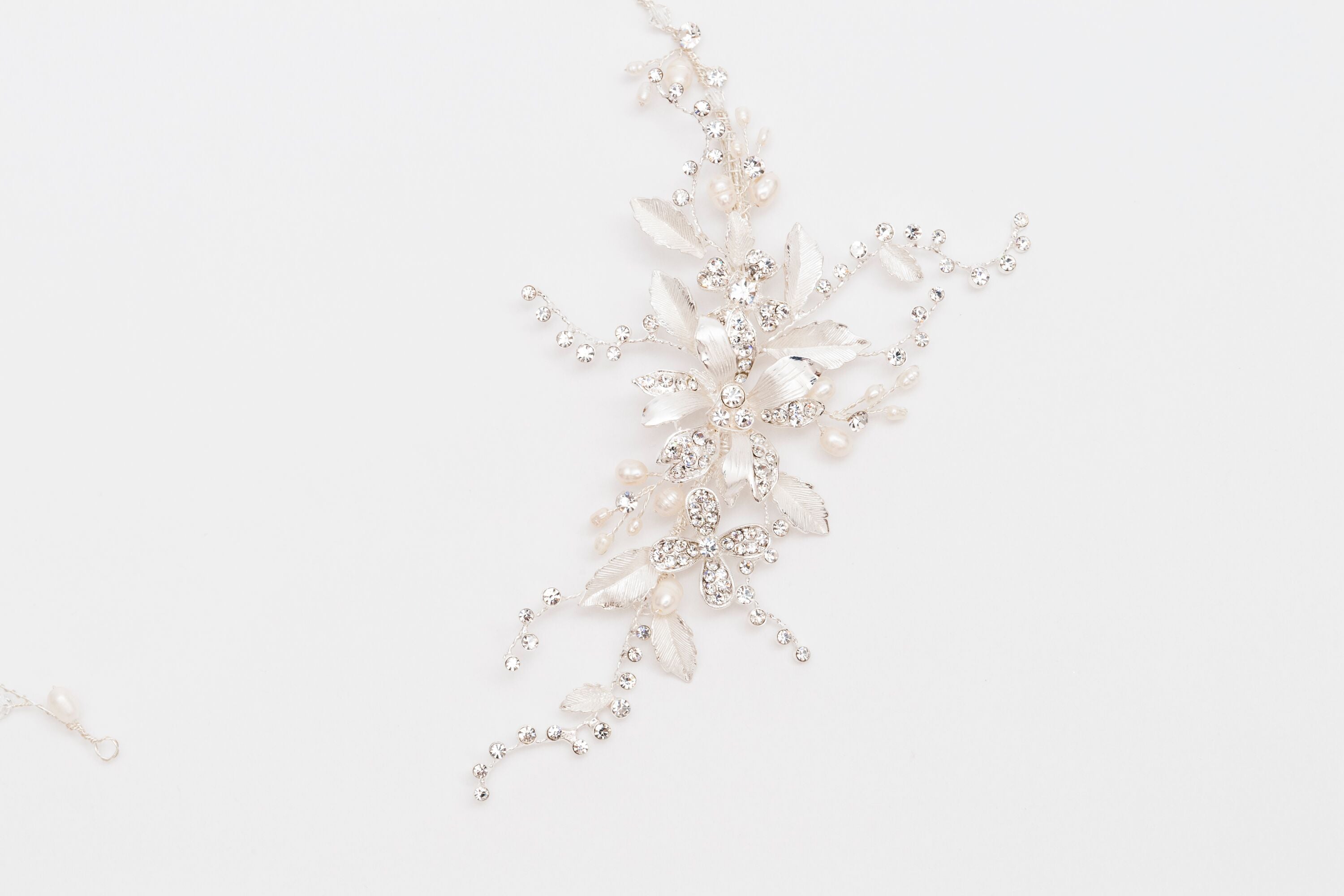 ivory knot-bridal hair accessories-wedding hair vine-lina