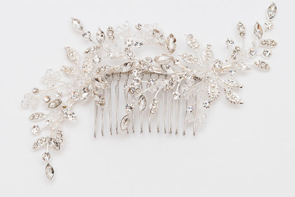 ivory knot-bridal accessories-wedding hair comb-merida