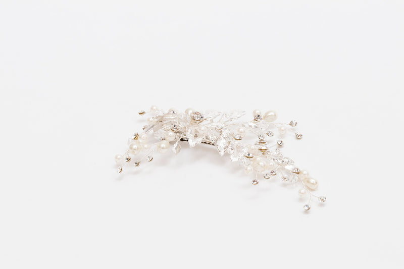 ivory knot-wedding hair accessories-bridal hair clips-lolita