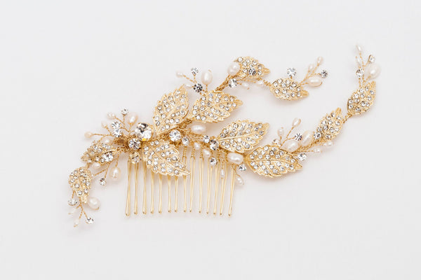 ivory knot-wedding hair accessories-bridal combs-misty