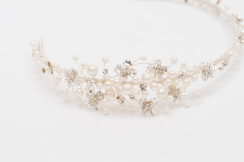 ivory knot-bridal headband-ally wedding hair accessory