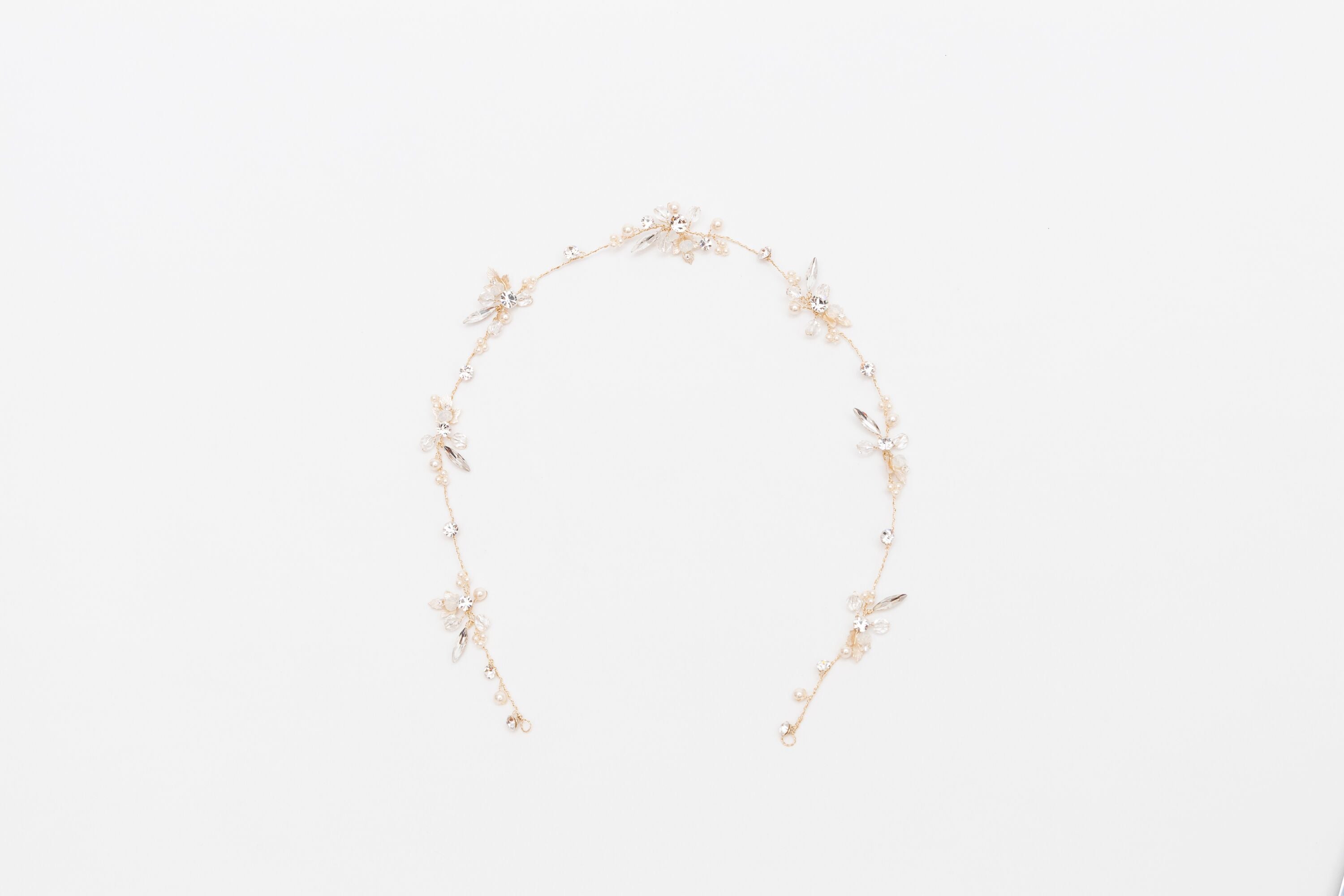 ivory knot-bridal hair vines-chanel-gold