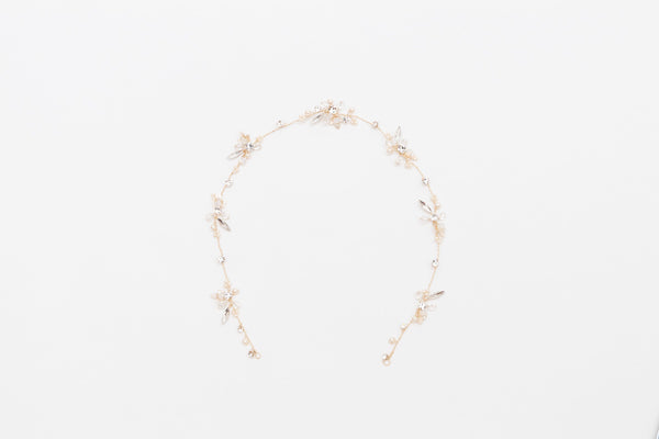 ivory knot-bridal hair vines-chanel-gold