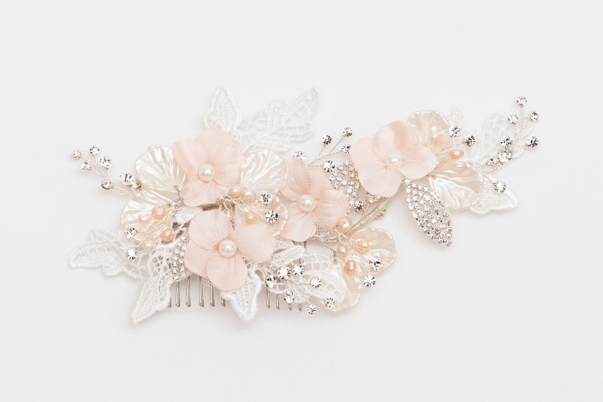 ivory knot-bridal accessories-wedding hair comb-nina