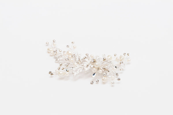 ivory knot-wedding hair accessories-bridal hair clips-lolita