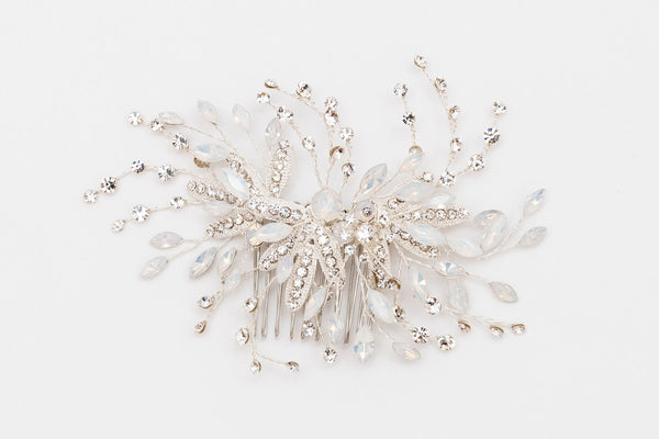 ivory knot-wedding accessories-bridal hair combs-karina