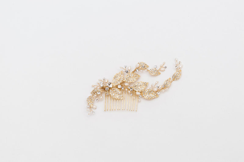 ivory knot-wedding hair accessories-bridal combs-misty