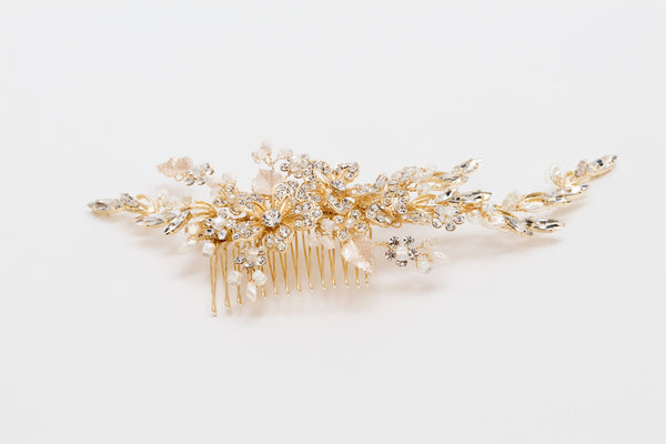 ivory knot-wedding accessories-bridal hair combs-isla
