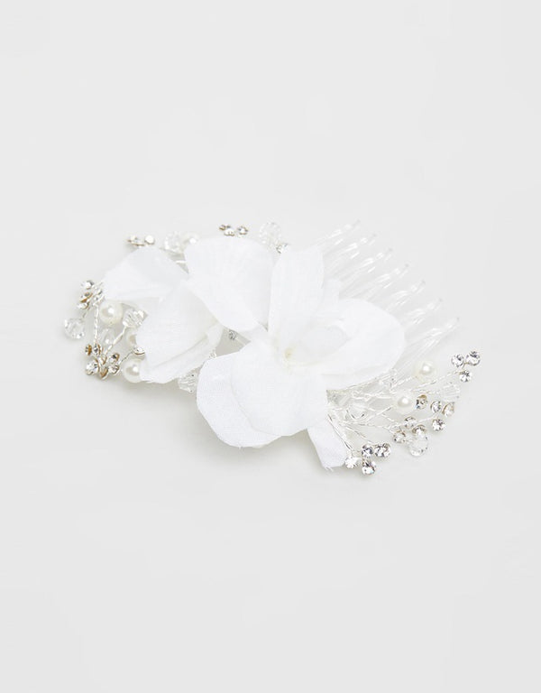 ivory knot-wedding accessories-bridal hair combs-zelda