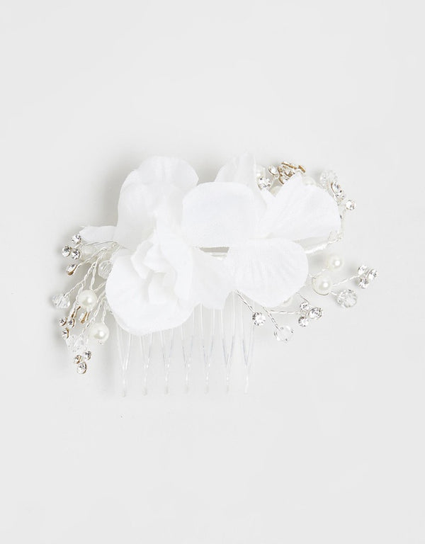 ivory knot-wedding accessories-bridal hair combs-zelda